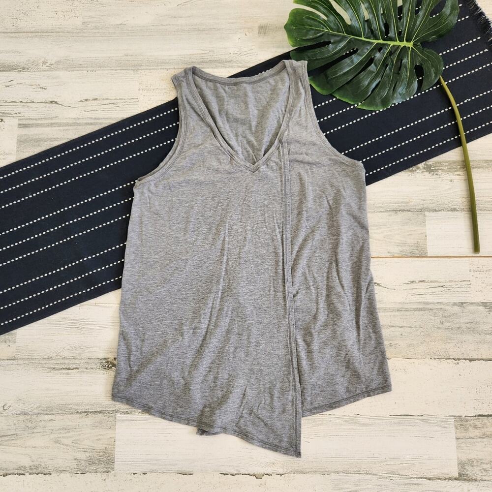 Lululemon Knot A Problem Tank Top Hearthered Medium Gray 8